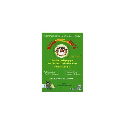 Dossier Ortho cat's 3 - Les mots Dossier Ortho cat's 3 - Les mots