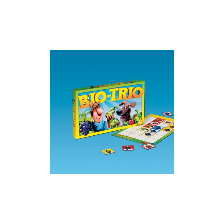 boite et plateau du jeu Bio Trio