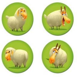 exemple de tuiles du jeu Battle Sheep