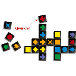 exemple de partie en cours du jeu Qwirkle voyage