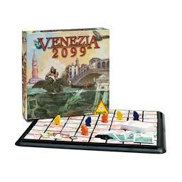 plateau et pions du jeu Venezia 2099