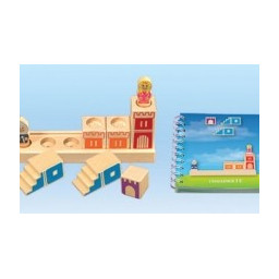 Pièces et livret de défis du jeu Camelot junior