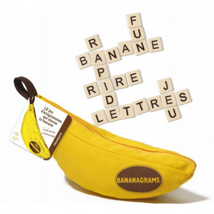 boite du jeu Bananagrams et son matériel