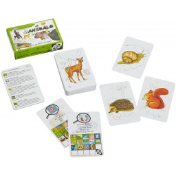 boite et cartes du jeu Manimals