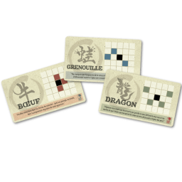 exemple de cartes de déplacements du jeu Onitama