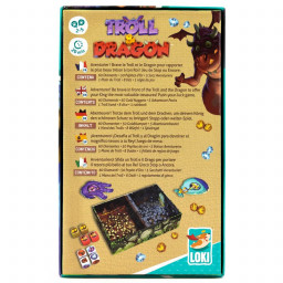 verso de la boite du jeu troll & Dragon