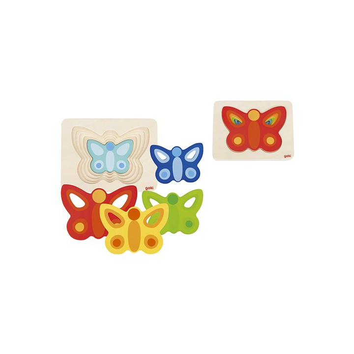 Puzzle Papillons 5 couches Goki