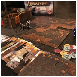 exemple de partie du jeu Lindisfarne