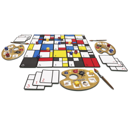 Mise en place du jeu Mondrian le jeu de dés