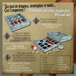 dos de la boite du jeu dragons Arena