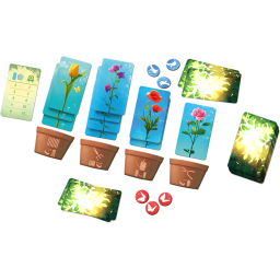 exemple de partie en cours du jeu blossoms