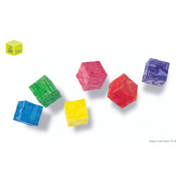 Les cubes reconstitués du jeu Happy cube expert