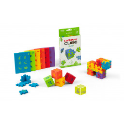 matériel et cubes associés du jeu Happy cube Junior