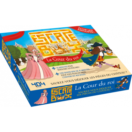 boite du jeu Escape box la cour du roi