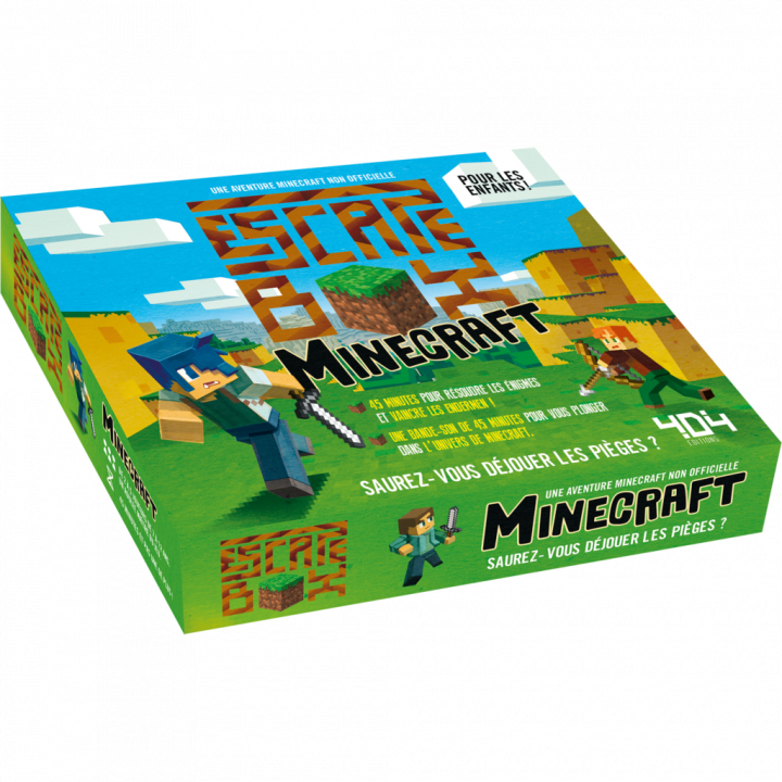 boite du jeu Escape box Minecraft