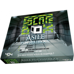 boite du jeu Escape box Asile Psychiatrique