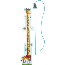 girafe avec support pour la mesurer du jeu Gigi Longcou