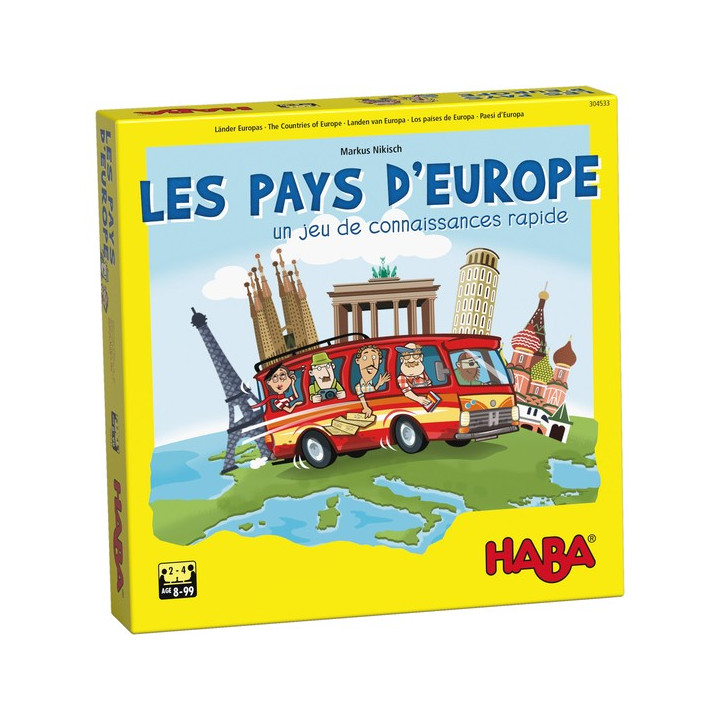 boite du jeu Les Pays d'Europe