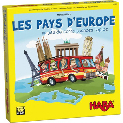 boite du jeu Les Pays d'Europe