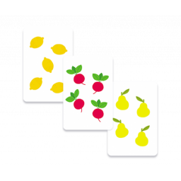 Cartes fruits et Légumes du jeu 1,2,3 Tomate !