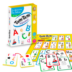 Tam tam alphabet je découvre les lettres coffret