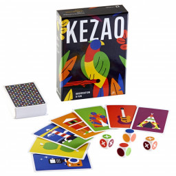 matériel, cartes et dés, du jeu Kézao