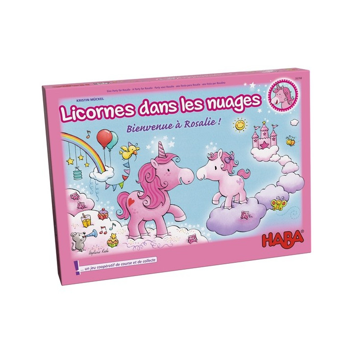 boite du jeu Licornes dans les nuages Bienvenue à Rosalie