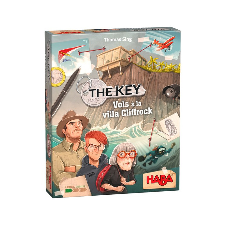 boite du jeu The Key Vols à la villa Cliffrock