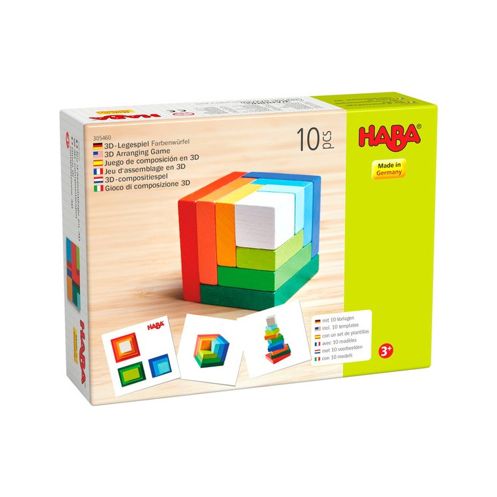 Boite du jeu d'Assemblage en 3D Cube Multicolore