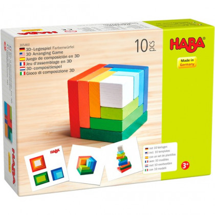 Boite du jeu d'Assemblage en 3D Cube Multicolore