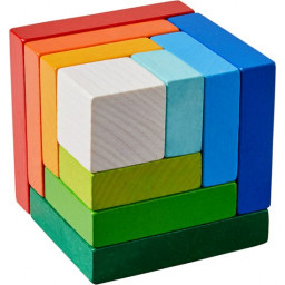 reconstitution du cube du jeu d'assemblage en 3D Cube multicolore