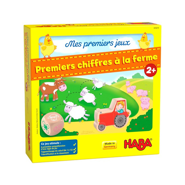 boite du jeu Premiers chiffres à la ferme de Haba