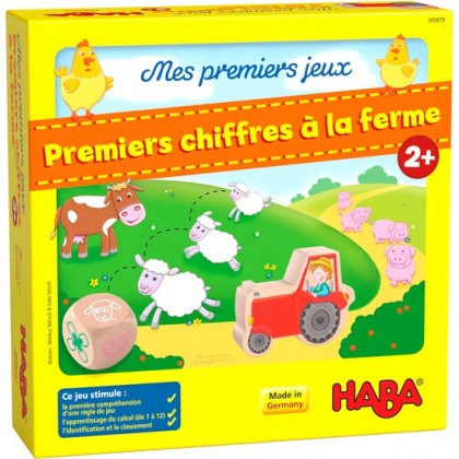 boite du jeu Premiers chiffres à la ferme de Haba