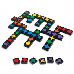 exemple de partie en cours du jeu Qwirkle