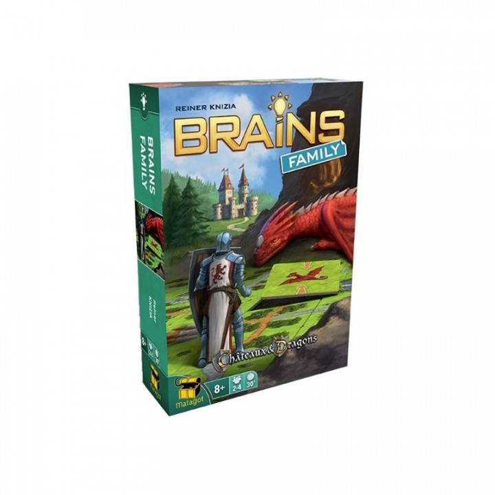 boite du jeu Brains Family châteaux & dragons
