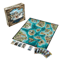 plateau et cartes du jeu Terre Pirates