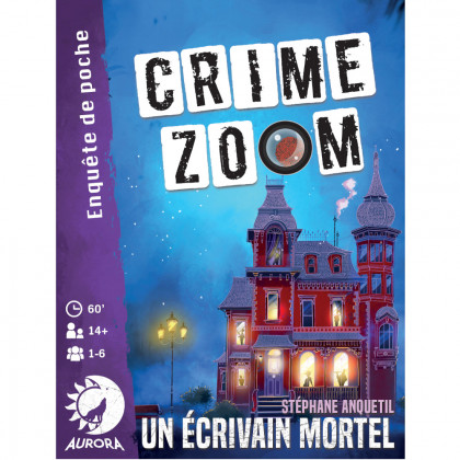 boite du jeu Crime zoom Un écrivain mortel