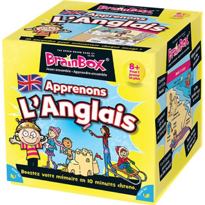 Boîte du jeu BrainBox Apprenons l'anglais
