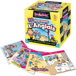 Exemple de cartes du jeu BrainBox Apprenons l'anglais