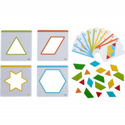 matériel du jeu d'assemblage formes multicolores de Haba