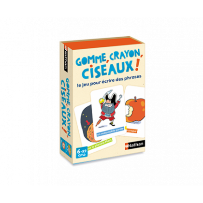 Boite du jeu Gomme, Crayon, Ciseaux !