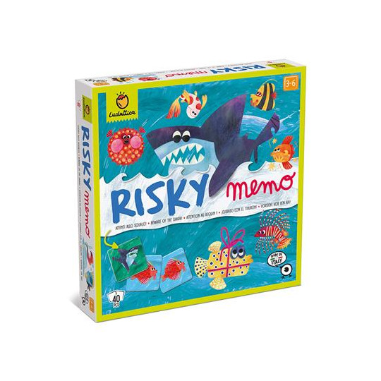 Boite du jeu Risky Mémo Méfiez vous du Requin !