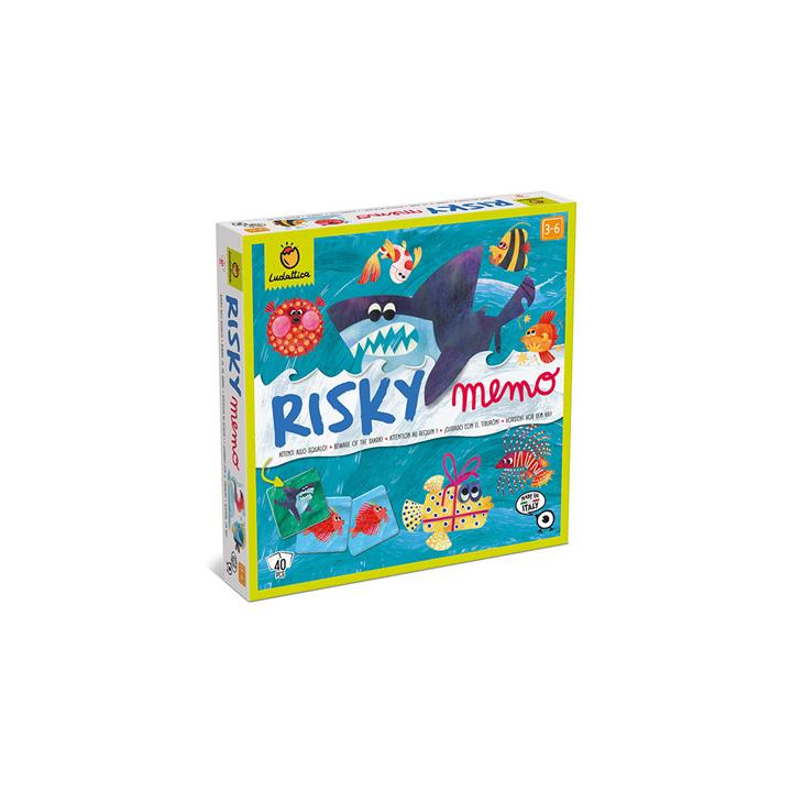 Boite du jeu Risky Mémo Méfiez vous du Requin !