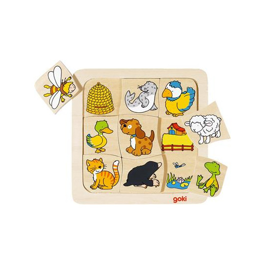 Puzzle en bois qui vit où