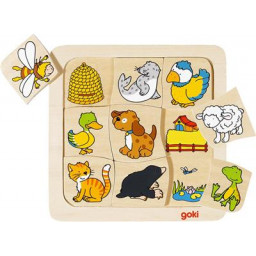 Puzzle en bois qui vit où