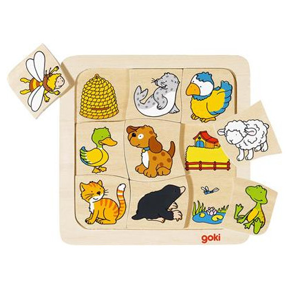 Puzzle en bois qui vit où