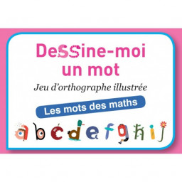 Boite de jeu Dessine-moi un mot Jeu d'orthographe illustré les mots des maths