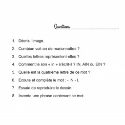 Carte questions du jeu Dessine-moi un mot - Les invariables 2