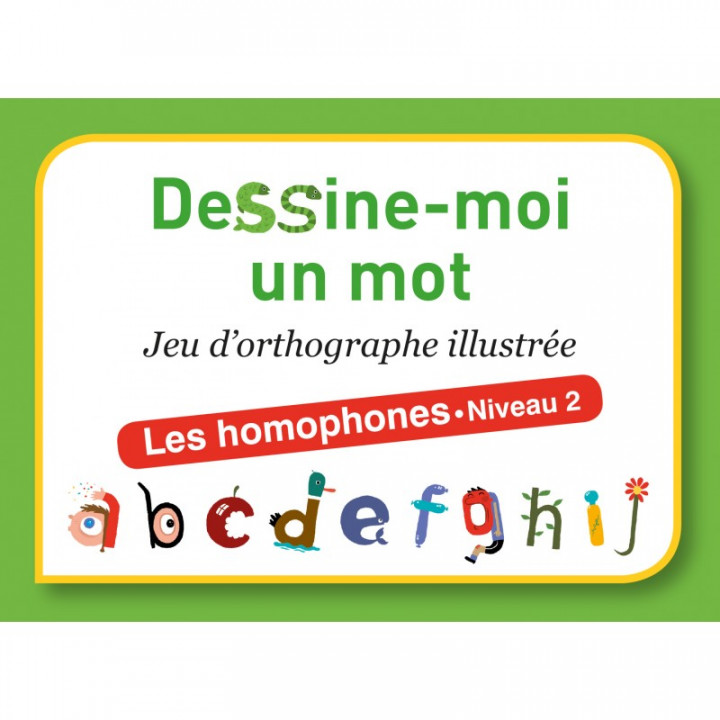 Boite du jeu Dessine-moi un mot les homophones niveau 2