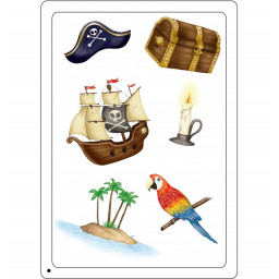 Carte images du jeu Tam Tam "il était une fois" Les pirates